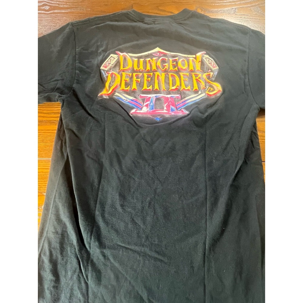 Dungeon Defenders 2 Promo Shirt Adult Medium Black Trendy Entertainment Graphic